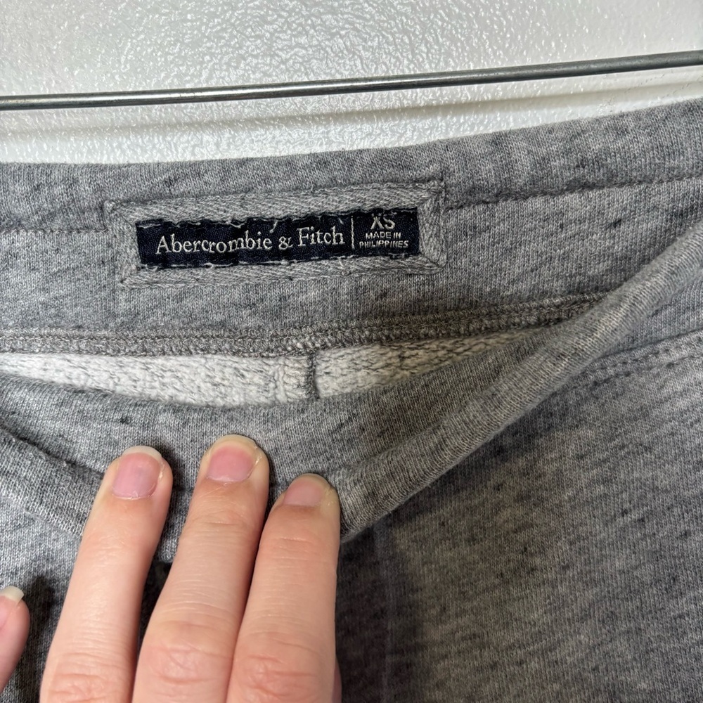 Abercrombie & Fitch Gray Spellout Classic Jogger Sweatpants XS Y2K - Picture 4 of 7